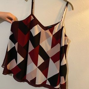Torrid Multi Geo Chiffon Dbl Layer Cami Sz 2